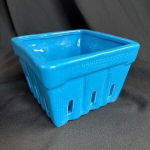 Ceramic Berry Basket in Blue